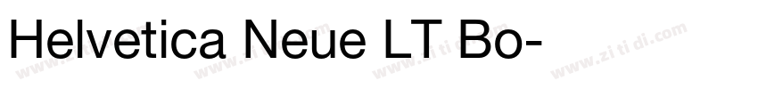 Helvetica Neue LT Bo字体转换 Helvetica Neue LT Bo字体转换